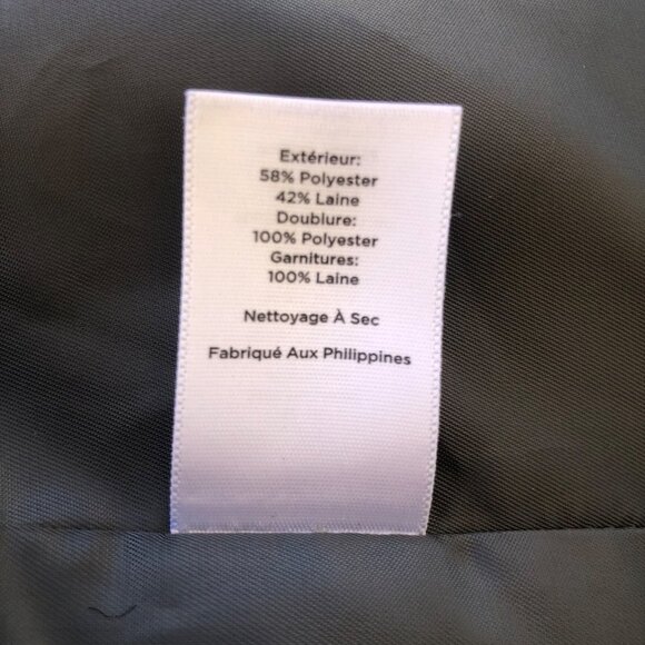 Talbot's Size 6 Blue/Gray Plaid Wool Blend Fully Lined Snap-Up Jacket - Picture 6 of 15